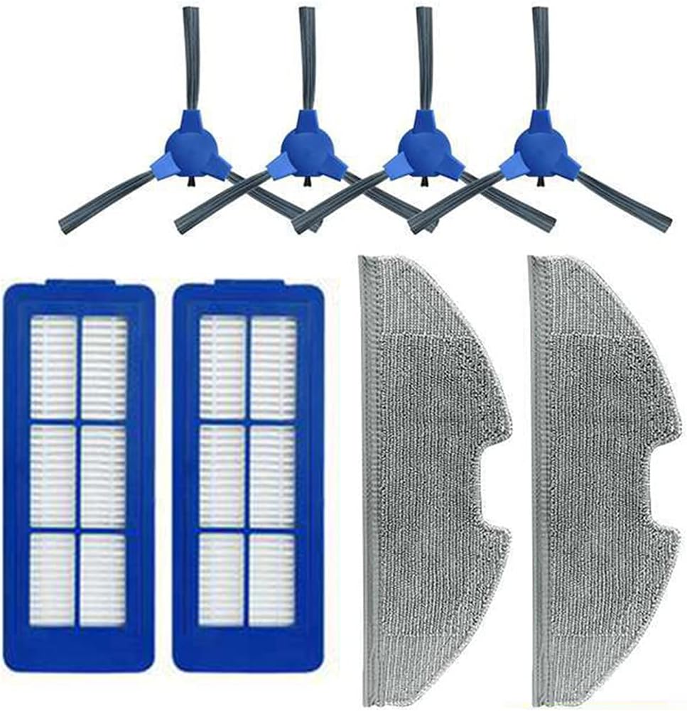 Side Brush Mop Cloth Filter Kits Accessories for Eufy RoboVac G10 Vacuum Cleaner