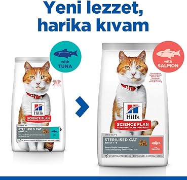 Hill's SP Somon Kısırlaştırılmış Yetişkin Kedi Maması 3KG Avantajlı Paket