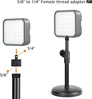Vista 7 de Adaptador de 5/8 a 1/4, adaptador de rosca de micrófono de 5/8 pulgadas hembra a 1/4 pulgadas macho para soporte de micrófono, monitor de cámara