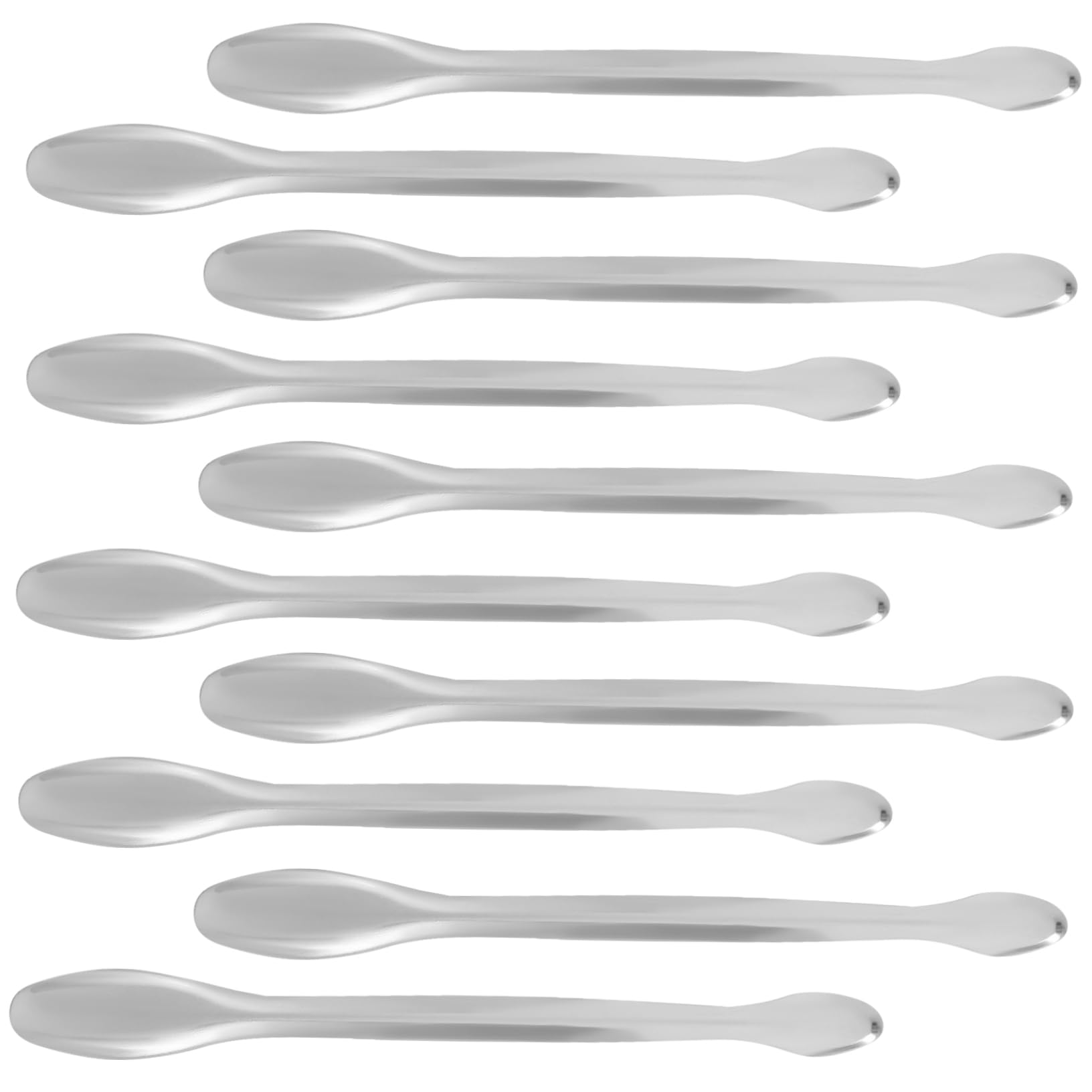 SOLUSTRE 10PCS Experiment Spoons Double Headed Measuring Scoops for Laboratory Use 16cm Length Ideal for Mixing and Sampling and Versatile Spoons