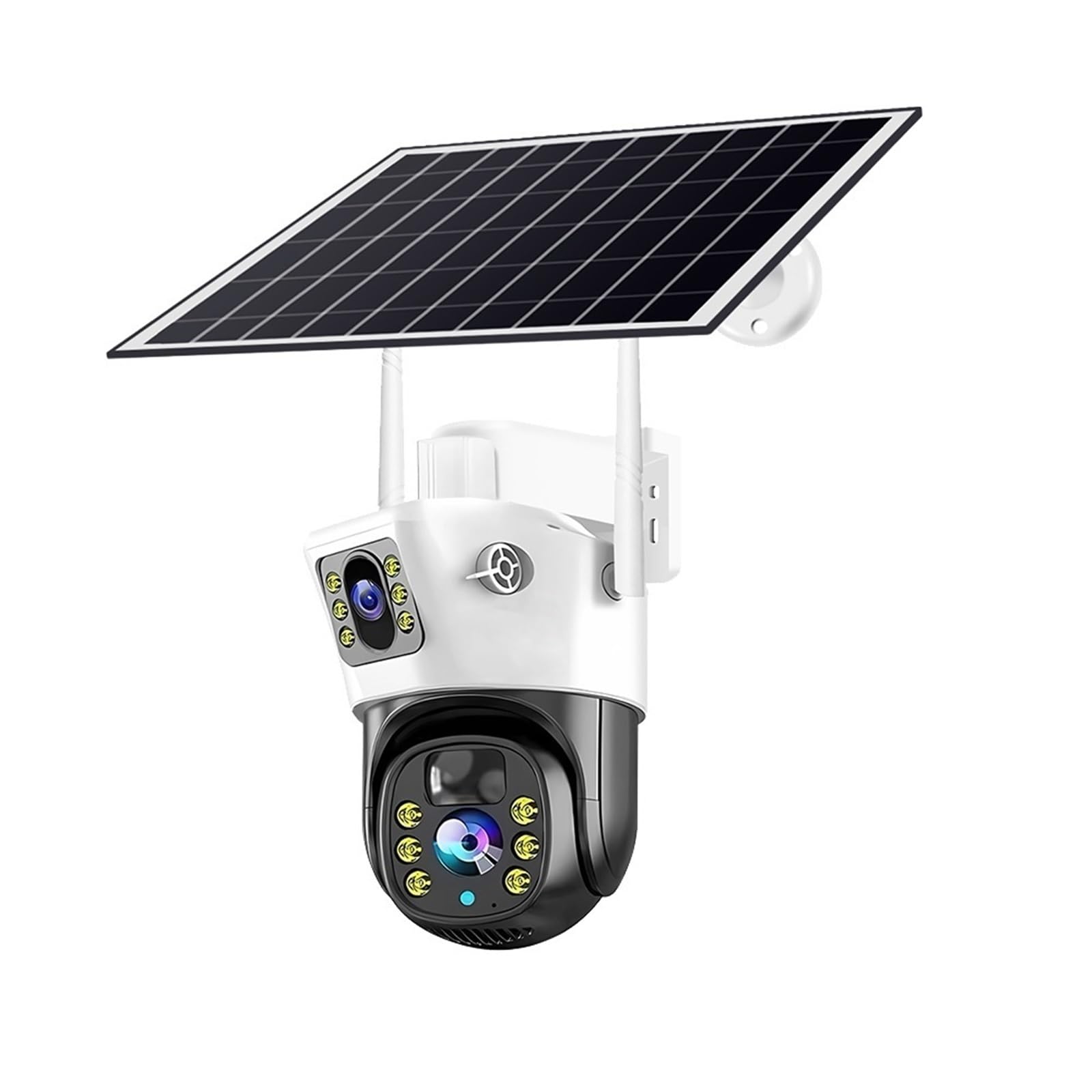 JVDDI 4MP Camera With Solar Panel Outdoor Surveillance IP Camera Support Color Night Vision PIR Motion Detection Cam(4MP WIFI Camera)