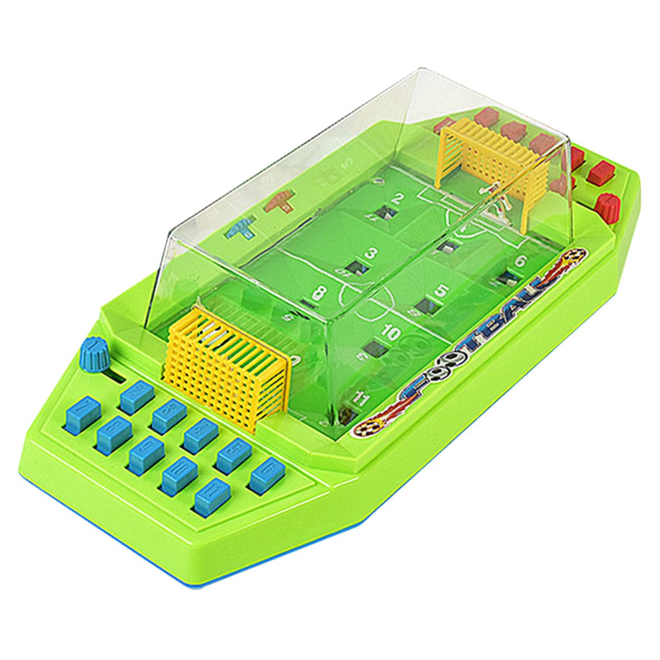 Gioco da Calcio da Tavolo Mini in Abs Verde per Ragazzo Ragazza | Doppio Duello, Formato Compatto, Facile da Usare, per Compleanno e Children Day's