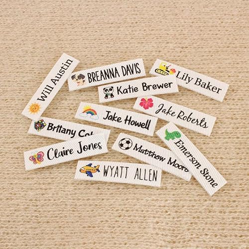 Personalized Iron On Fabric Labels For Clothing, Custom Iron On Name Labels For Clothing, Iron On Name Labels For Clothing (96 Pcs,10 X 40Mm) #TOP5
