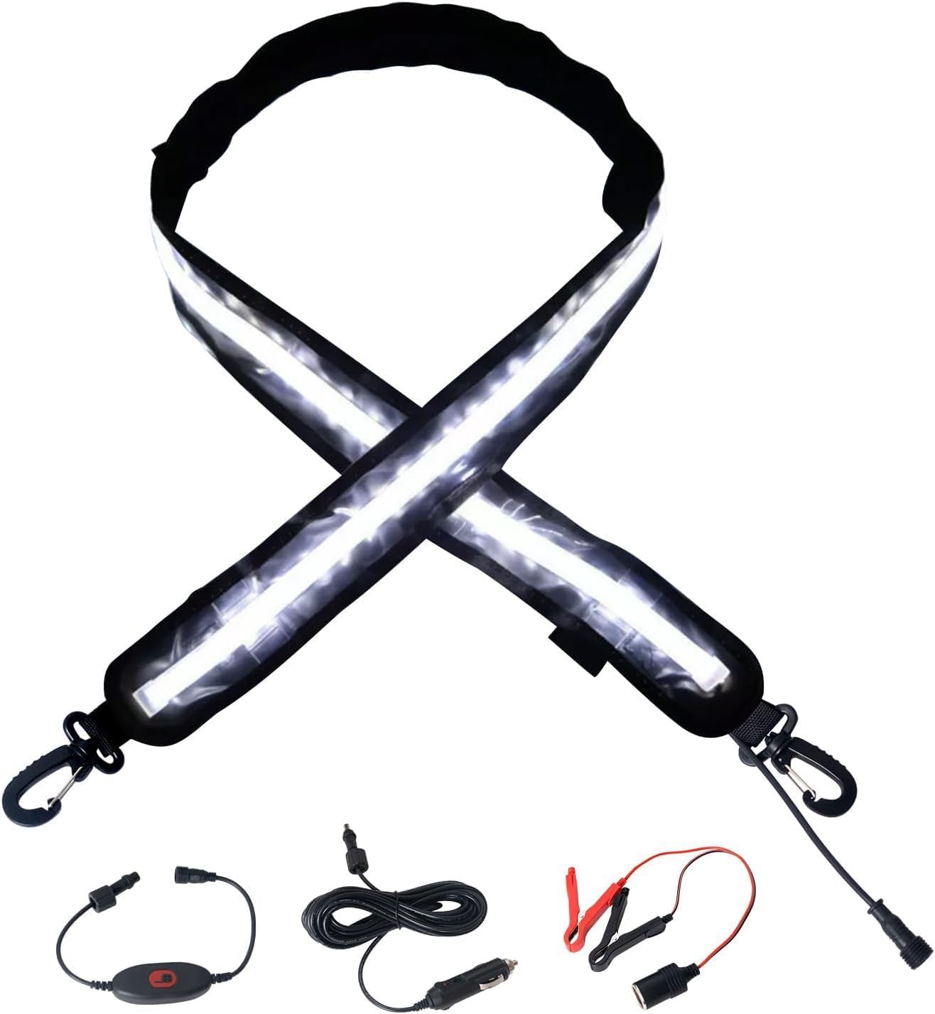 Welmotive 12V 4ft Led Light Strip Dimmable Camping Awning Light with 140 SMD 2835 LED Chips Cabinet Lights, Rv Accessories Waterproof IP67 Multi-Functional Use for Car Tent, Camper Motorhome