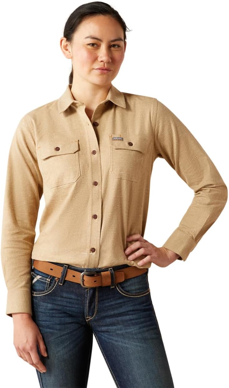 Ariat Women's Fr Oakley Retro Fit Snap Work Shirt