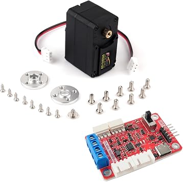 30KG High-Torque STS3215 Smart Servo 12V Feetech TTL Serial Bus Servo for SO-ARM100 Robotic Arm Industrial-Grade RC Servo Motor + FE-URT-1 Serial Bus Servo Signal Conversion Board