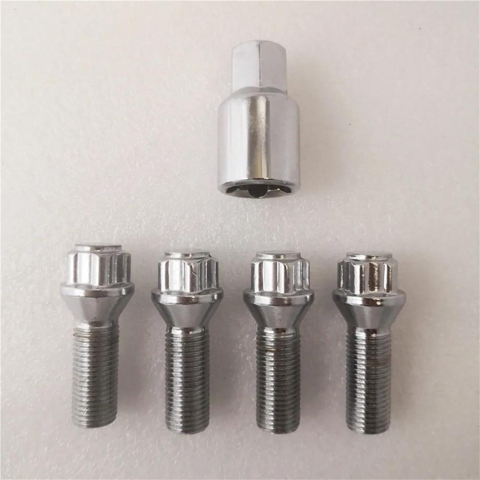 Tornillos perno de rueda M14 * 1,5 con adaptador de llave de tuerca para llantas de coche 5