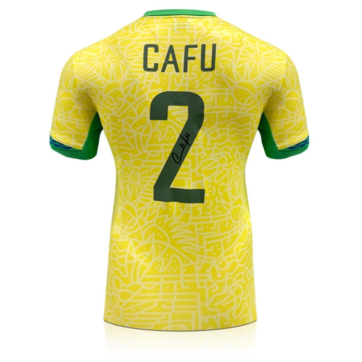 Cafu Signed Brazil Soccer Jersey - Autographed Soccer Jerseys