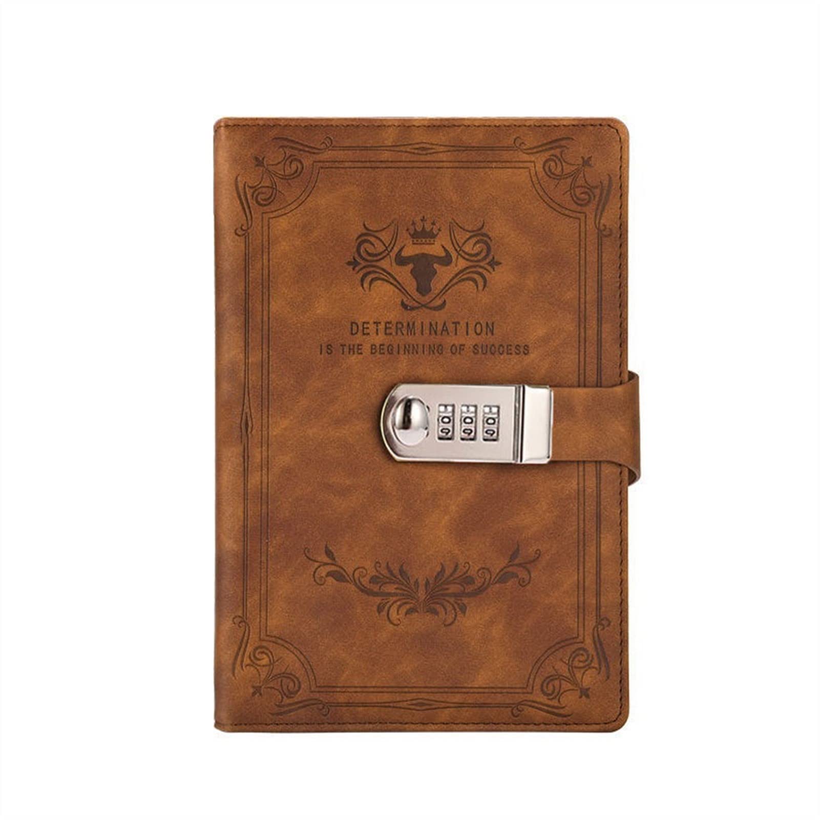 Passwortbuch mit Schloss Tagebuch verdicktes kreatives Handbuch Student Notizblock Notizbuch Binder Hardcover Notizbuch