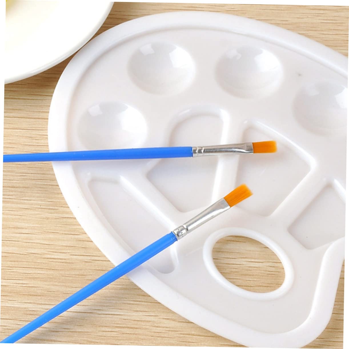 Set Pennelli per Pittura 100 Pezzi in Nylon e Plastica Pennelli Leggeri per Pittura a Olio e Arte Artigianale su Tela e Acquerello