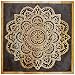 Orientalische Holz Ornament Wanddeko Hand der Hadji 60cm gross XL | Orientalisches Wandbild Wanpannel in Schwarz als Wanddekoration | Vintage Triptychon als Dekoration im Schlafzimmer oder Wohnzimmer