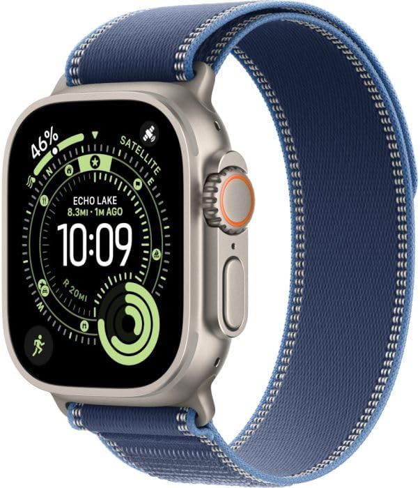 Apple Watch Ultra 3 (2025) natural titanium 49mm 4G bright blue Trail Loop…