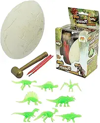 Dino Fossil Escavacao Ovo Sortido, DM Toys