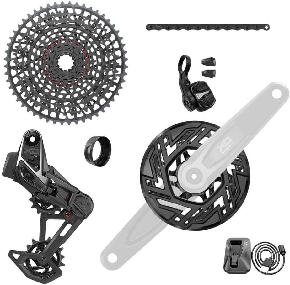 SRAM Eagle X0 T-Type EBIKE AXS 104BCD 36T DERAILLEUR Shifter 10-52T Cassette Clip-ON Guard NO ARMS