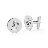 Lion Coin Cufflinks Silver