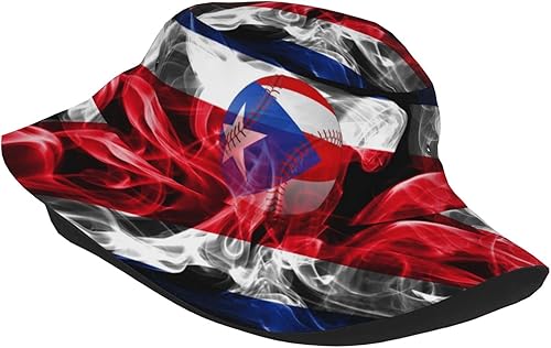 Miniatura 7 de Sombrero de pescador de Puerto Rico para el sol, sombrero de playa, divertido gorro de pescador, para exteriores, para hombres y mujeres, talla única