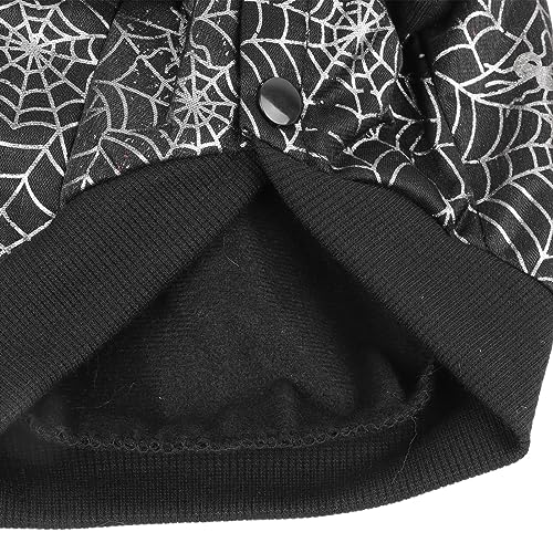 Dog Festive Shirt | Cute Spider Design for Puppies | Breathable Polyester Costume for Holiday/ Theme Parties/ Photo Shoots | Simple to Put On with Button Closure-8