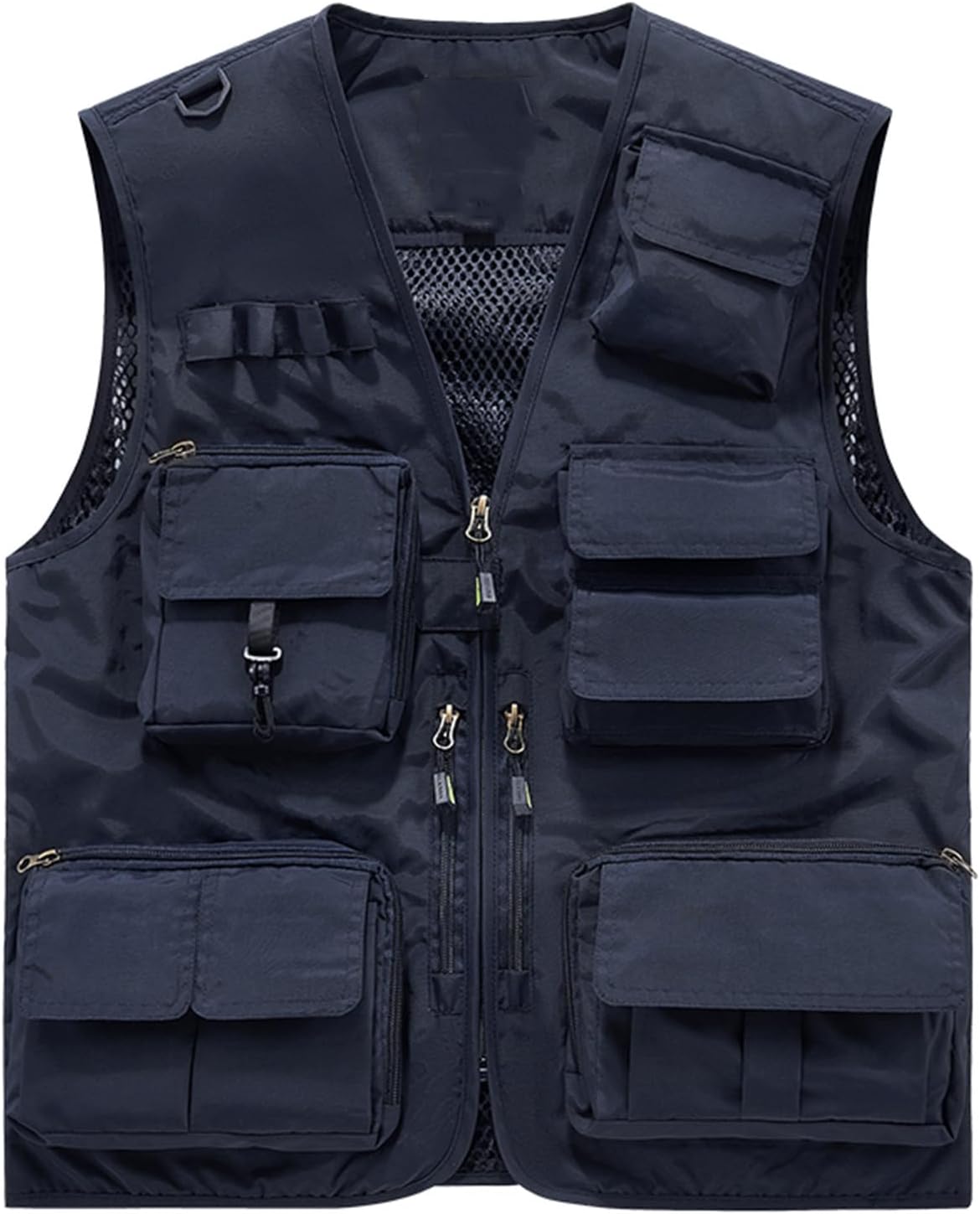 HGps8w Women's Outdoor Breathable Fishing Work Vest Quick Dry Cargo Travel Hiking Waistcoat Jacket with Multiple Pockets