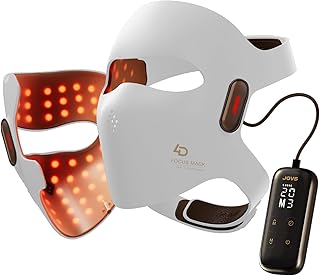 JOVS Máscara de terapia de luz láser para car...