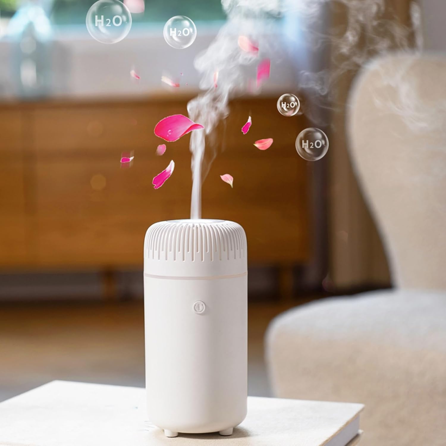 Auto Volatile Oil Humidifier with Rotating Color Lights Quiet Operate USB Charging Small Travel Air Moisturize Car Diffuser USB Powered