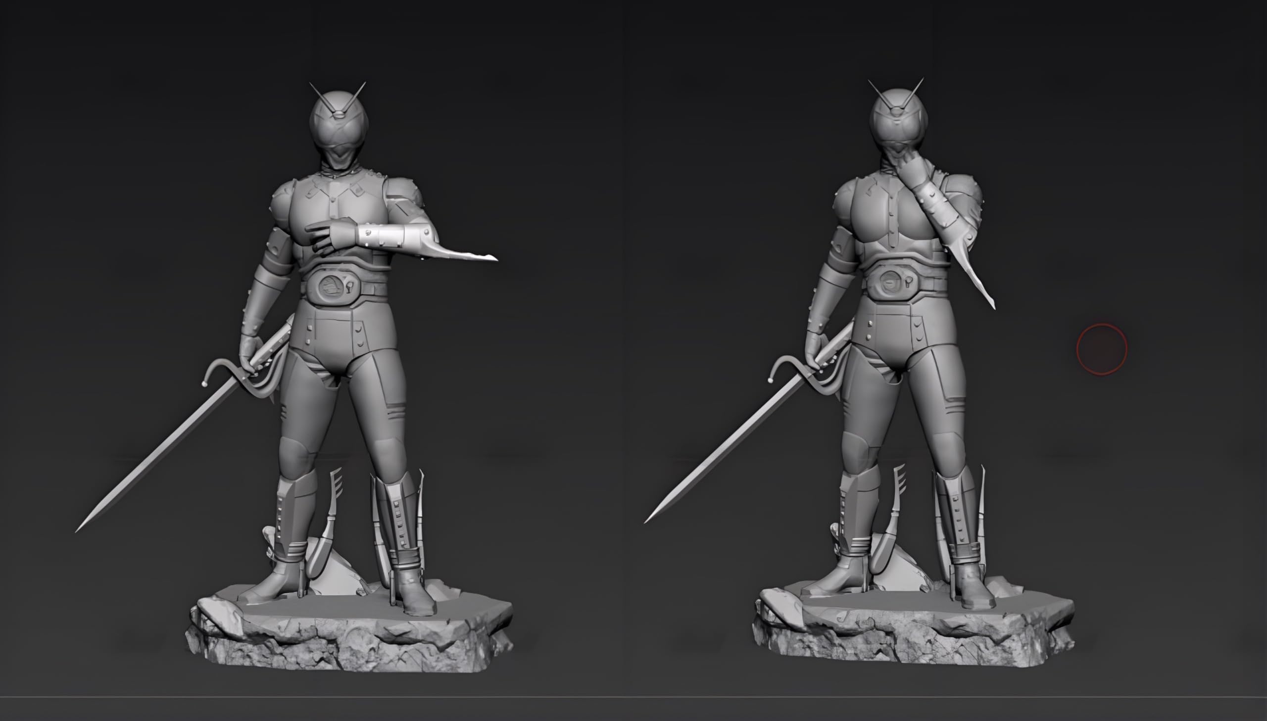 Amazon | 1/8 ガレージキット フィギュア260mm 未塗装 仮面ライダー