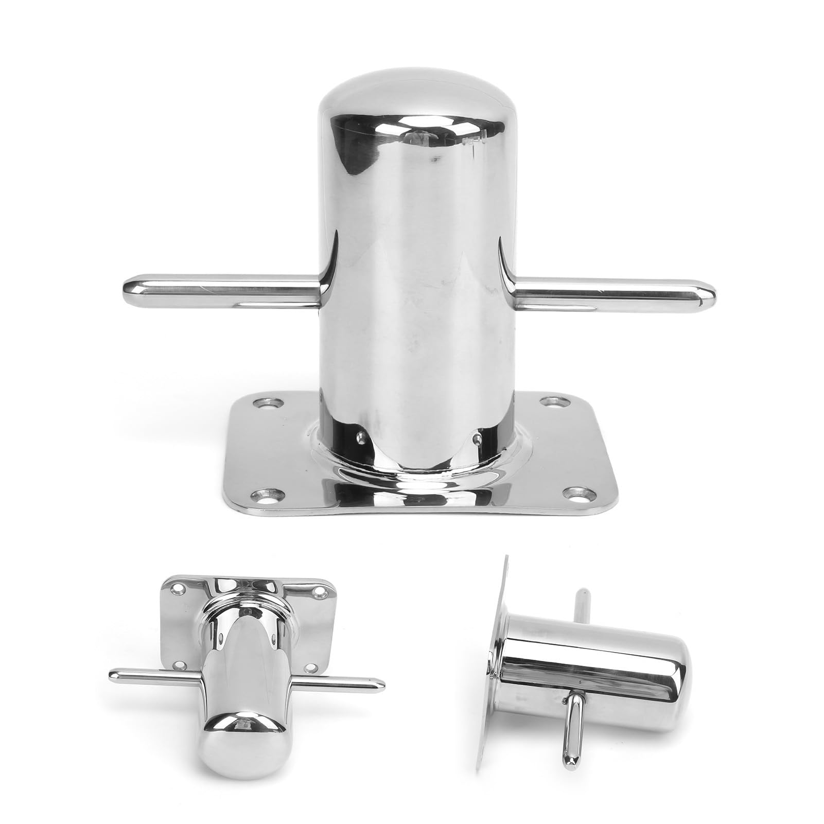 Fabater Bitta di Ormeggio Singola in Acciaio Inossidabile 316 Resistente per Pontile per Barche e Yacht, Accessori Hardware Nautici per Bitte a Croce Resistenti alla Corrosione, Fusione Integrata