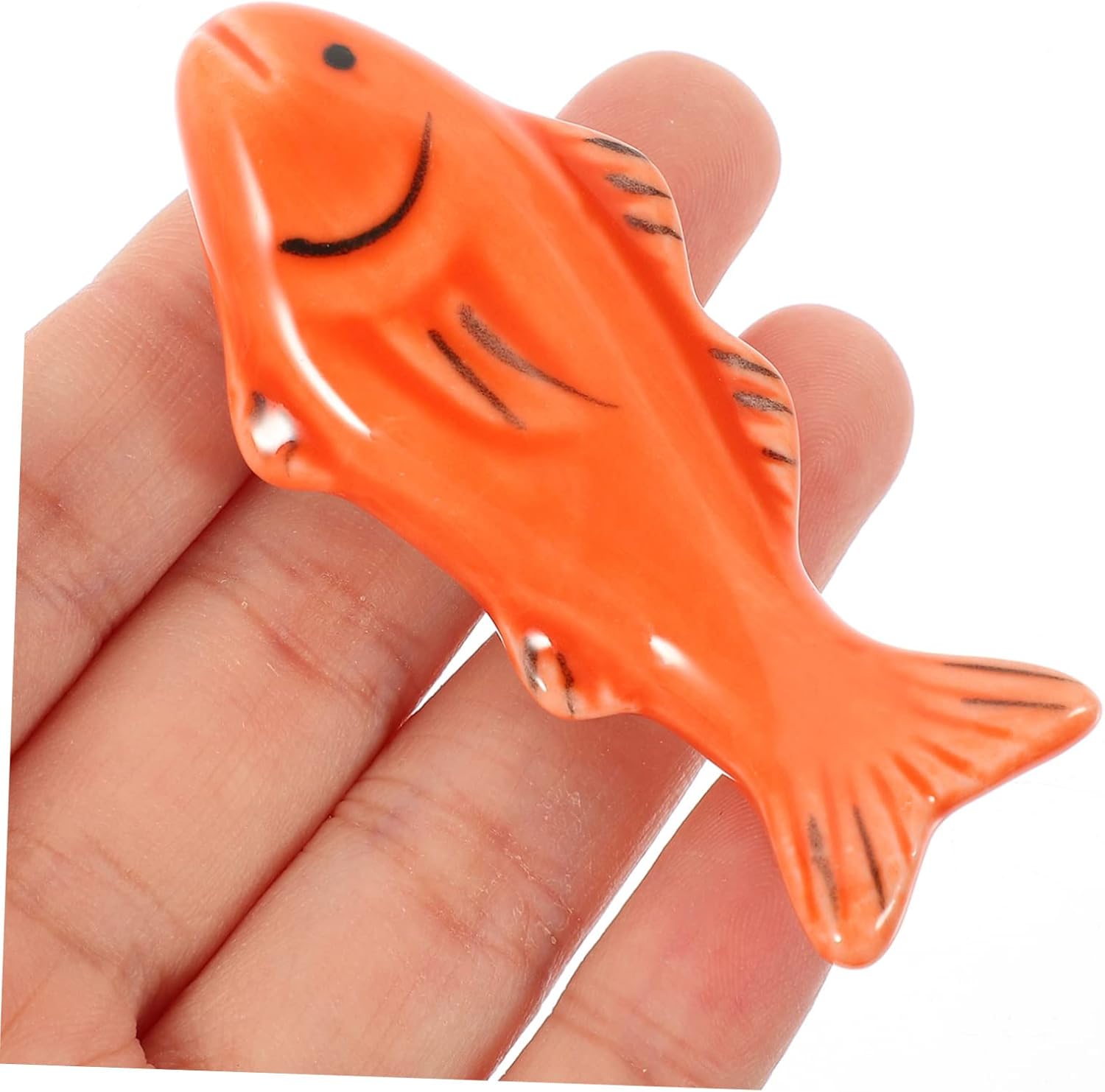ABOOFAN 9pcs Fish Shape Ceramic Chopstick Rest Kitchen Accessories Chopsticks Spoon Fork Holder
