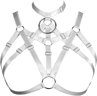 Cage Bra Harness for Women Elastic Cupless Bra Hollow out Strappy Lingerie, Fully Adjustable