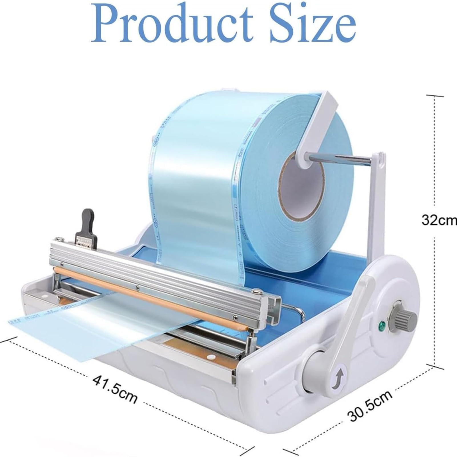 Machine de scellage d'emballage médical, machine d'emballage spéciale de scellage de sacs de stérilisation 100 W avec coupe-sac, machine de scellage dentaire for rouleau de stérilisation