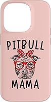 Vista 17 de Funda para iPhone 16 Pit Bull Mama Pitbull Dog Mom Día de la Madre
