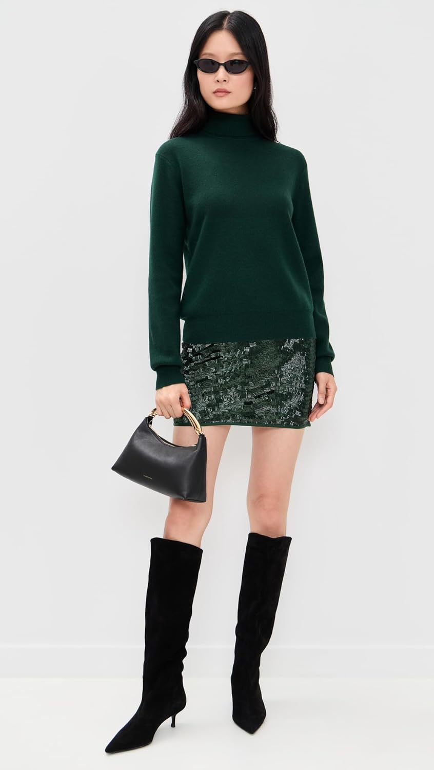 Susana Monaco Women's Swirl Sequin Mini Skirt - Image 5