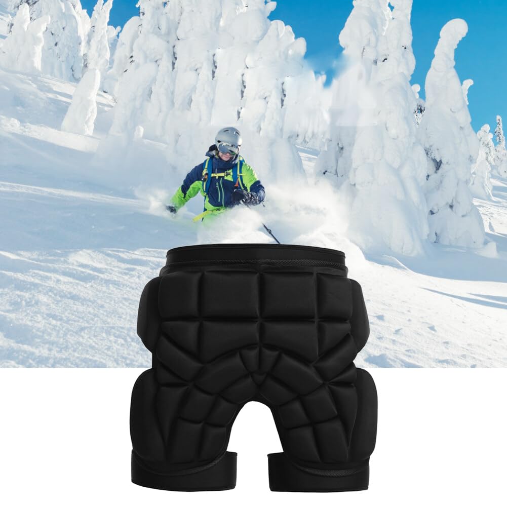 Pantaloncini protettivi resistenti all'usura unisex comodi traspiranti antiurto Mutande da ciclismo Imbottitura 3D Protezione anca da impatto per pattinaggio Snowboard Sci Pattinaggio a rotelle Bici