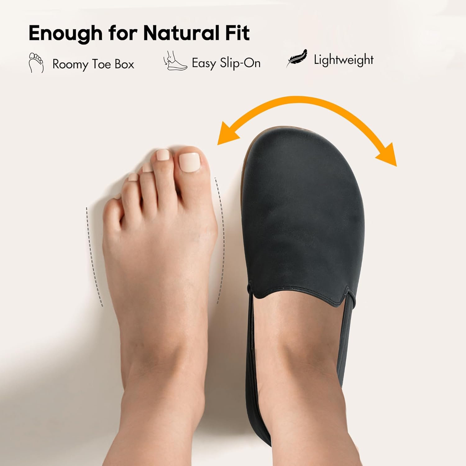 Women Slip-On Barefoot Shoe Comfortable Dress Shoes Loafers - Image 5