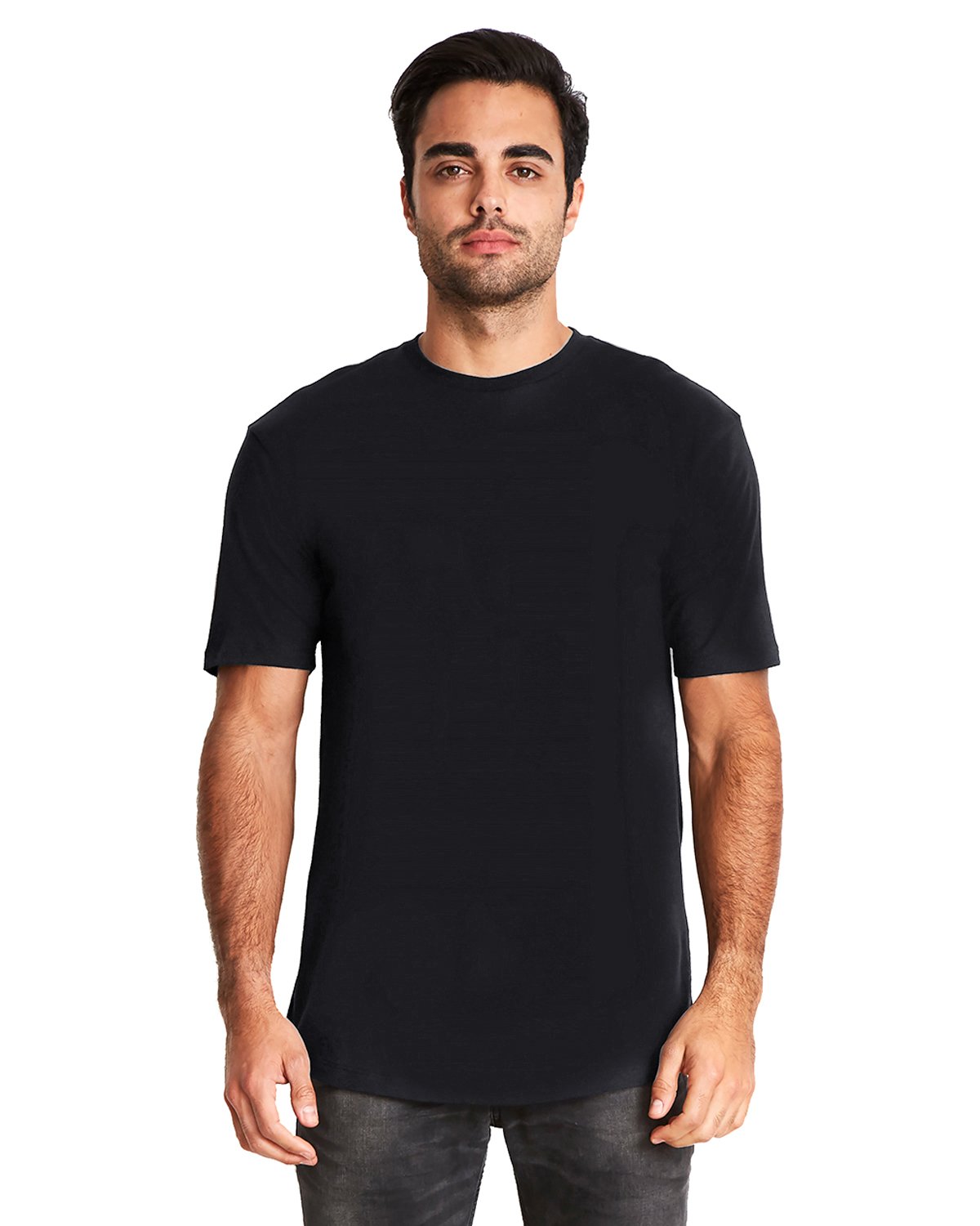 The Next Level Mens Cotton Long Body Crew (3602)