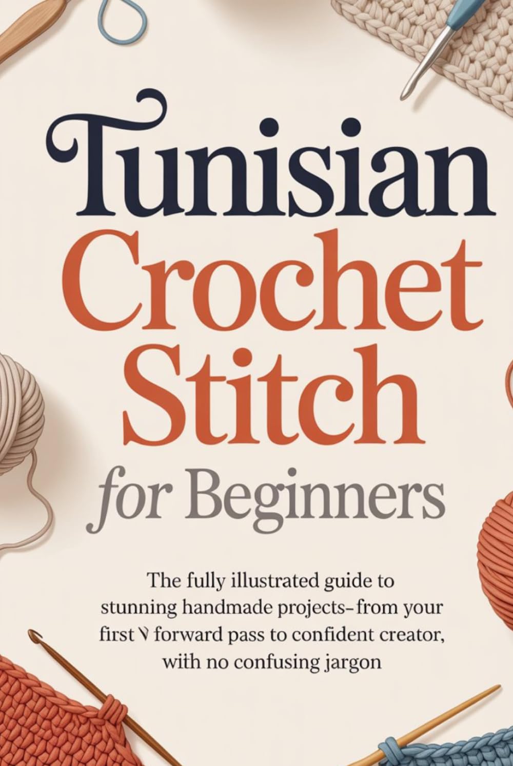 Tunisian Crochet Stitch for Beginners: The Fully Illustrated Guide to Stunning Handmade Projects-From Your First Forward Pass to Confident Creator, with No Confusing Jargon