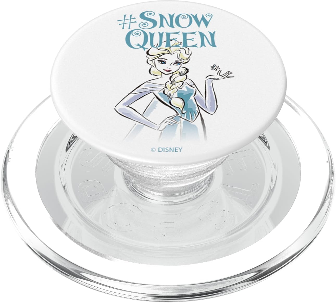 Disney Frozen Elsa Snow Queen Sketch Portrait PopSockets MagSafe PopGrip for iPhone