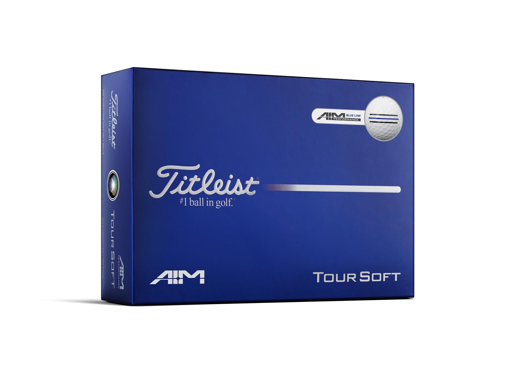 Titleist 2026 Tour Soft Golf Balls AIM Blue 1 Dozen 2-Piece Rubber