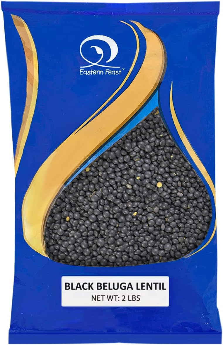 Eastern Feast - Black Beluga Lentils, 2 Lbs (907g)