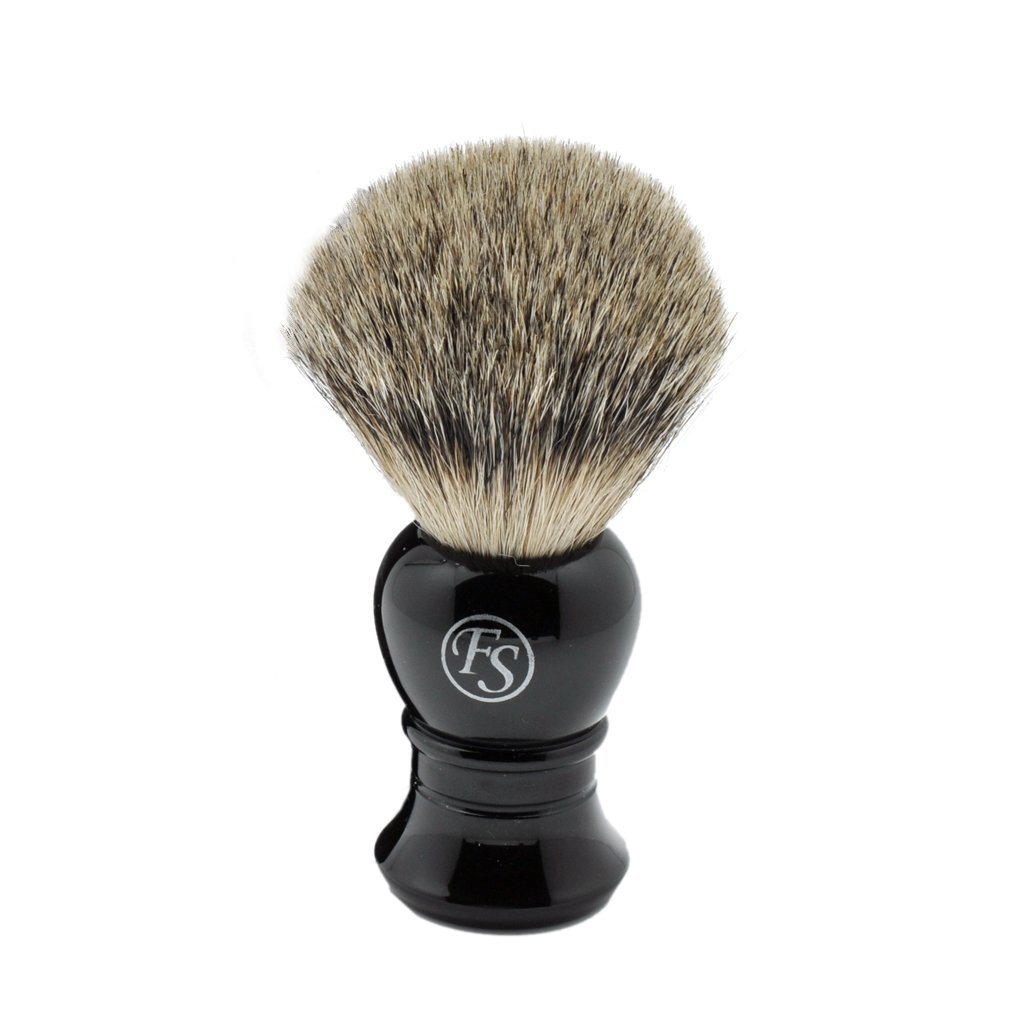 Handmade Luxury 22mm Pure Badger Hair Shaving Brush with Drip Stand Holder