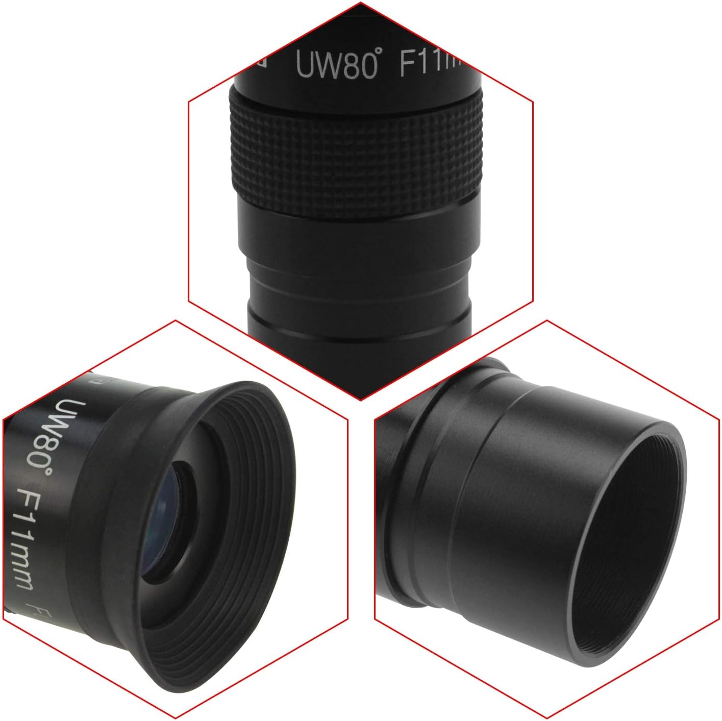 Astromania Fully Multi-Coated 1.25" Untra-Wide 80 Degree Eyepiece for Telescope - F11mm