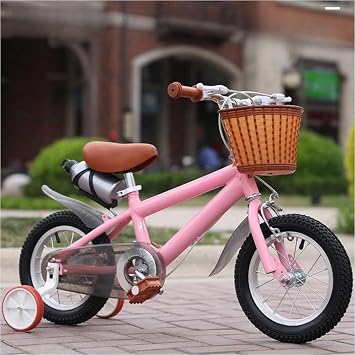 JOGIO 12/14/16/18 inch Childrens Bicycle, Knight, Boys 4-10 Years, For Toddlers, Auxiliary Wheels Included, Mud Flap, Chain Cover Standard Maintenance, Cool, Blue, Red, Silver, Elementary School