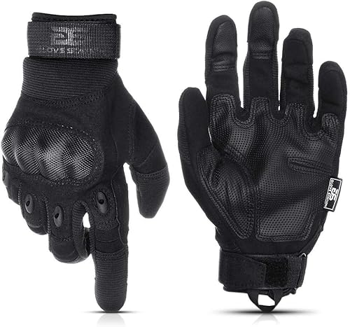 Glove Station Motorcycle Gloves - Tactical Gloves with Touchscreen for Outdoor Sports, BMX, Dirt Bike and Cycling - Gloves for Airsoft, Paintball