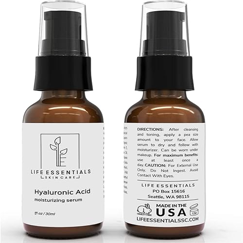 Miniatura 2 de Life Essentials Skin Care Suero hidratante antiedad con ácido hialurónico, con vitaminaC, vitaminaE y té verde, 1fl. Oz.30ml