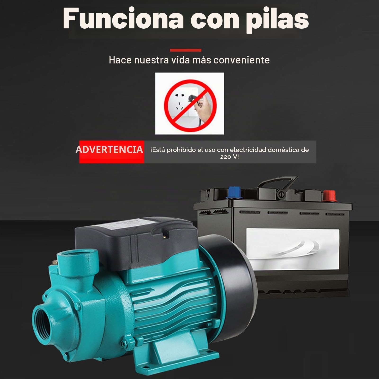 TARSHYRY Bomba de Estanque para Exterior, Bomba de Agua Solar 200W 3200RPM 35 L/min con Elevación de 25M, de Circulación para Jardín y Fuente