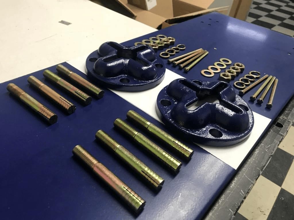 5 Star Tools Auto Body Anchor Pots, 2-Pack with 4 Slots, 8 Bolts and Nuts