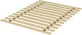 Nutan, 0.68-Inch Heavy Duty Horizontal Wooden Bunkie Board/Bed Slats, 72" x 39", Beige