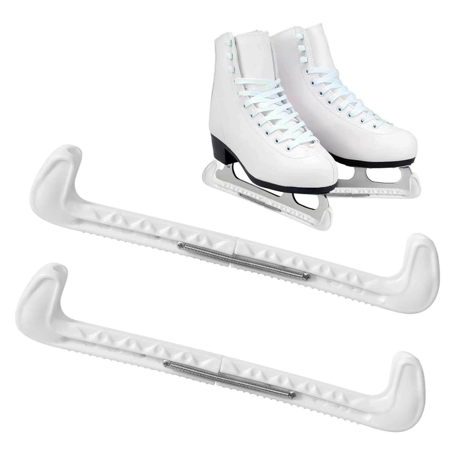 DELAESI Pulitori per pattinaggio sul ghiaccio, protezioni per pattini regolabili, protezione per pattinaggio artistico con salto, accessori per pattinaggio artistico per pattinaggio da hockey