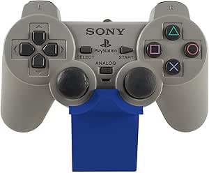 Manette PlayStation 2 Clear Blue – Transparente Bleue – RARE – Pour PS1/PS2