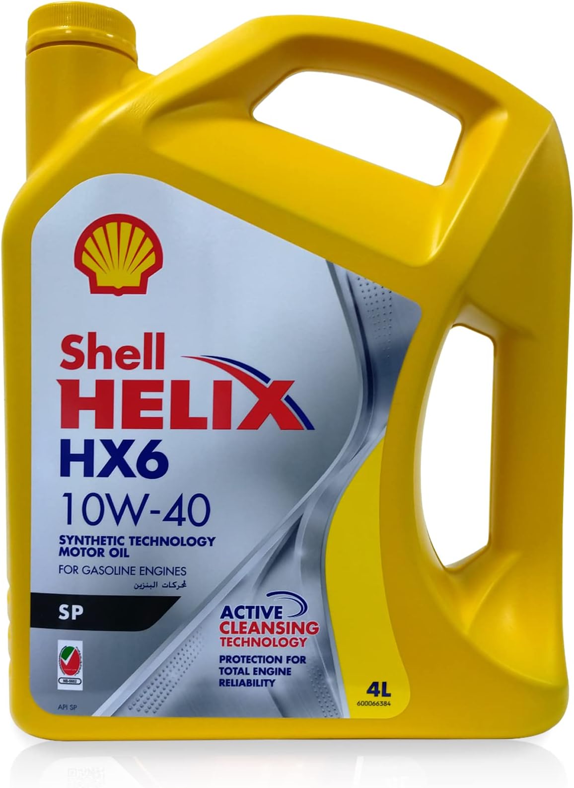 Shell Helix Hx6 10W-40 Synthetic Motor Oil (10,000 Kms, 4 Litres, Pack Of 1)