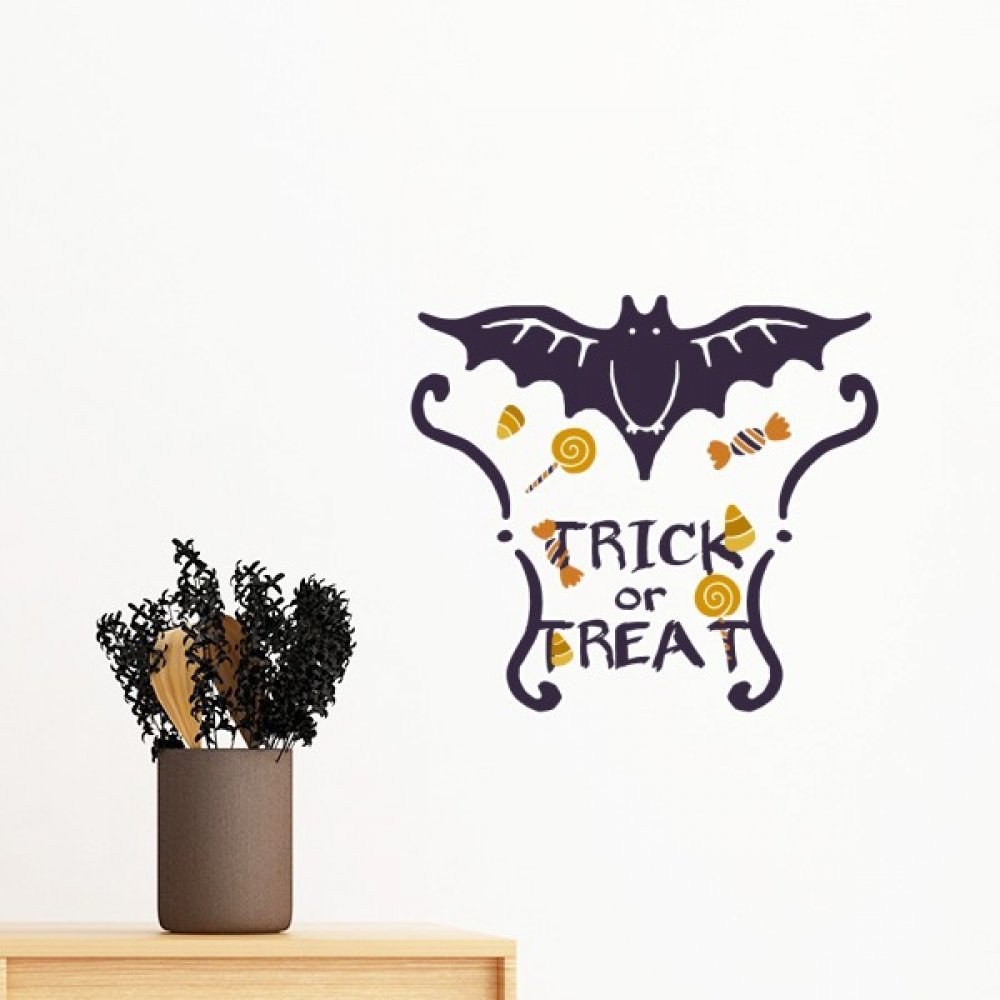 Art stickers mural DIY Halloween papillon pour relooker un mur